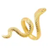 Wholesale PVD Coated Real Gold Plated 18K Gold Snake 304 Stainless Steel Classic Style Waterproof Non Tarnish Rings