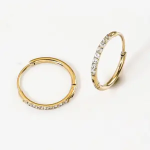 1.2 * 10mm Gold (a Pair)