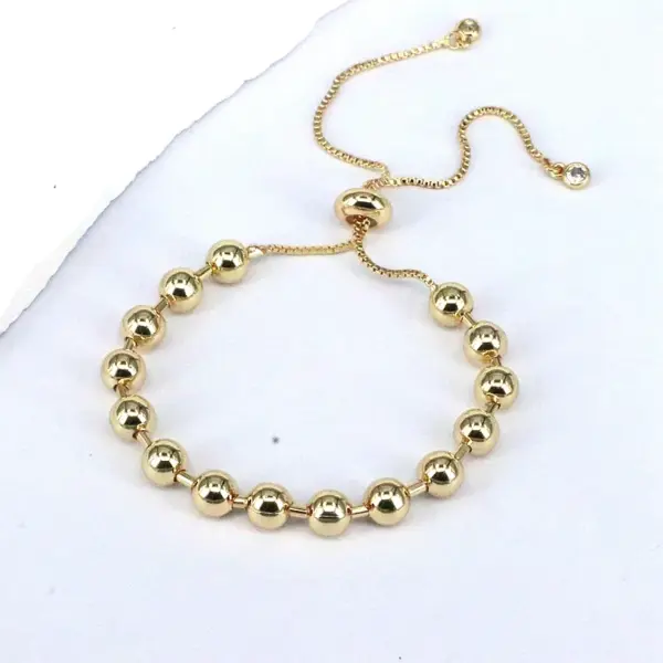 Wholesale Vintage Style Simple Style Geometric Copper 18k Gold Plated Bracelets In Bulk