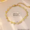 Wholesale Ion Plating (IP) 18K Gold Plated Heart Shape 304 Stainless Steel Princess Sweet Simple Style Waterproof Non Tarnish Bracelets Necklace