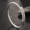 Wholesale Titanium Steel Bracelet Couple's Steel Wire Spiral Head Fashion Adjustable High Sense Bracelet