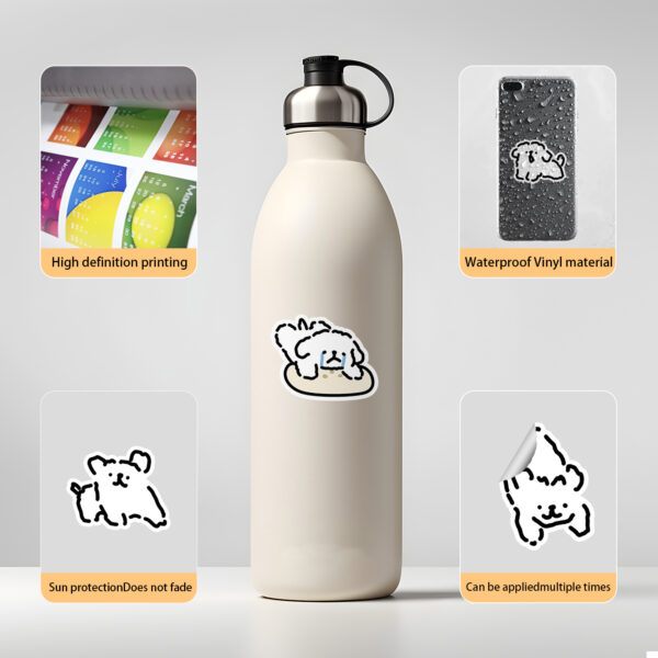 Wholesale 50 Adorable Cross-Border Puppy Doodle Stickers