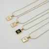Wholesale Jewelry Fashion Constellation 304 Stainless Steel Shell 18K Gold Plated Gold Plated Stainless Steel Necklaces