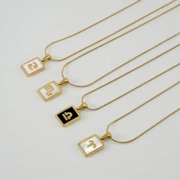 Wholesale Jewelry Fashion Constellation 304 Stainless Steel Shell 18K Gold Plated Gold Plated Stainless Steel Necklaces