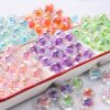 Wholesale 16mm High goods uv transparent sugar heart round beads straight hole beaded diy handmade mobile phone chain bracelet material jewelry accessories