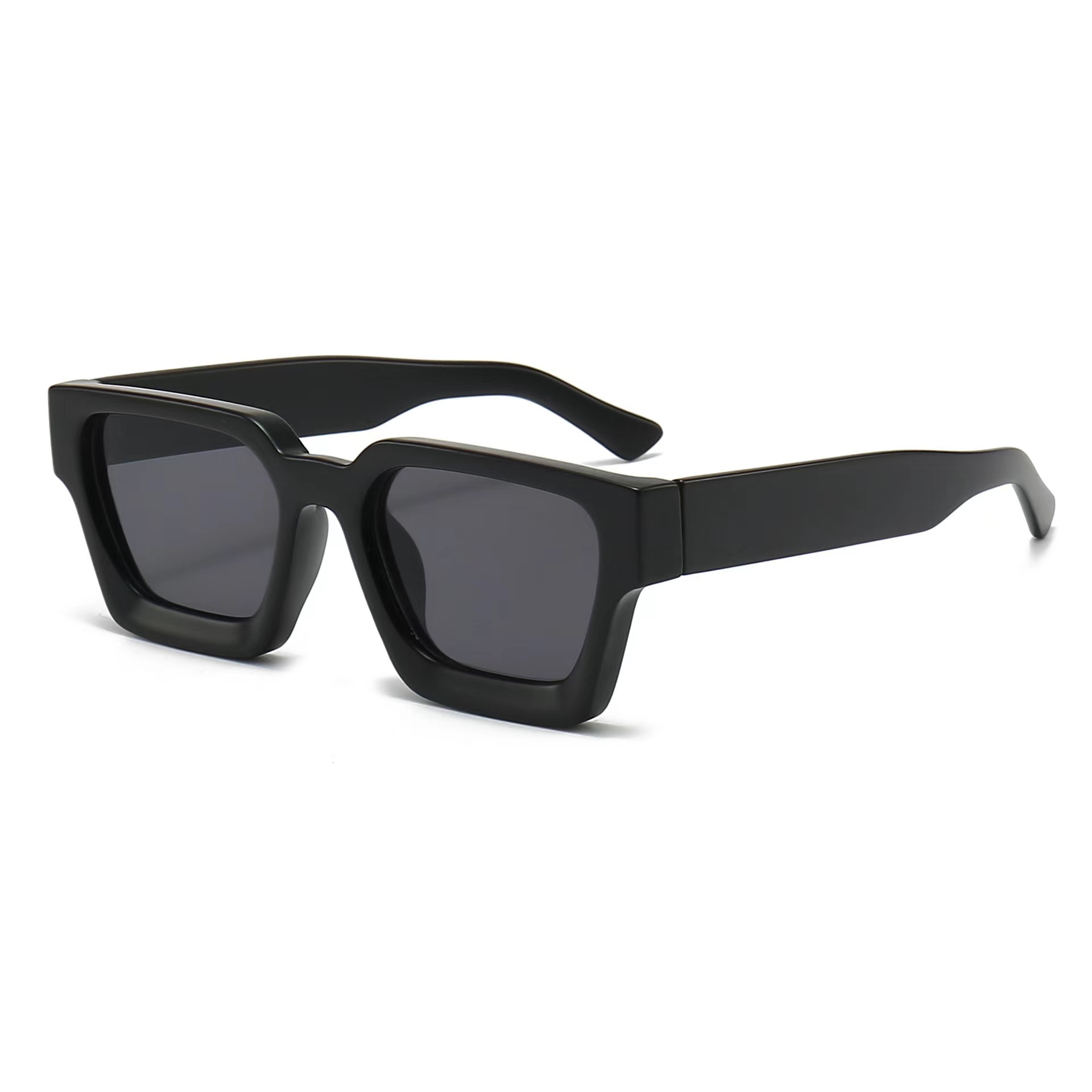 Wholesale 24 kufang new European and American thick frame sunglasses trendy square foreign trade glasses personality cross-border large frame sunglass