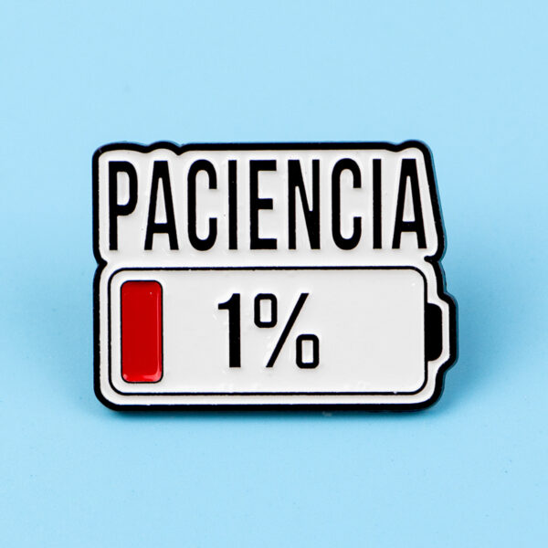 oly-f6de3afde674a26b54be32780ea57a24 Wholesale Patience is only 1% left - quote brooch accessory