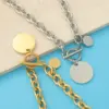 Wholesale 304 Stainless Steel Customization Laser Engraving Solid Color PVD Coated 18K Real Gold Plated Simple Style Waterproof Non Tarnish Plating Pendant Necklace