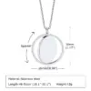 Ion Plating (IP) 18K Gold Plated Round 304 Stainless Steel Casual Simple Style Waterproof Non Tarnish 304 Stainless Steel Lobster Trigger Clasp Closure Pendant Necklace