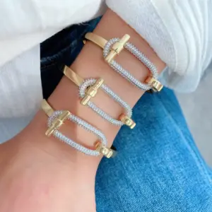 Wholesale Jewelry Vintage Style Classic Style Geometric Copper Zircon Mixed Metal Rings Bracelets