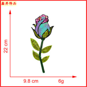Hot melt glue*purple pink*flowers*rose*height 22cm