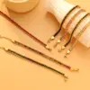 Wholesale Simple Style Classic Style Color Block 304 Stainless Steel 18K Gold Plated Zircon Bracelets In Bulk