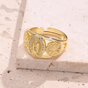 Hollow Oval Virgin Ring (Gold) / 1 Pc/Package
