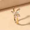 Butterfly Non-pierced Nose Clip Copper Inlaid Zircon U-shaped Nose Ring Nose Pin