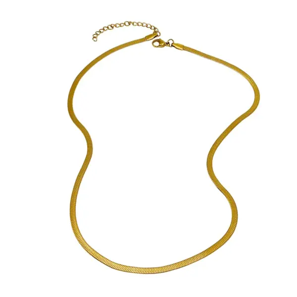 Wholesale Jewelry Fashion Geometric 304 Stainless Steel 18K Gold Plated Plating Necklace