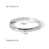 Basic Modern Style Classic Style Round Customization Laser Engraving Solid Color 304 Stainless Steel 18K Gold Plated Bangle In Bulk