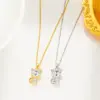 Wholesale PVD Coated Real Gold Plated Cat Stainless Steel Cute Waterproof Non Tarnish Pendant Necklace