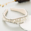oly-f74ce2752f2b6889f7d5c97c65c0cef4 Wholesale Pearl and Rhinestone Headband Retro Elegant, Diamond-Encrusted High-End Headwear, Face Wash, Non-Slip Baroque Hair Aessories