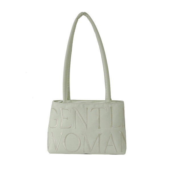 Wholesale Spring and Summer Gentle Woman Niche Casual Colorful Nylon Cloth Bag 2025 New Embroidered Letters Shoulder Bag