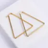 Wholesale PVD Coated Imitation Gold Geometric Stainless Steel Simple Style Waterproof Non Tarnish Earrings