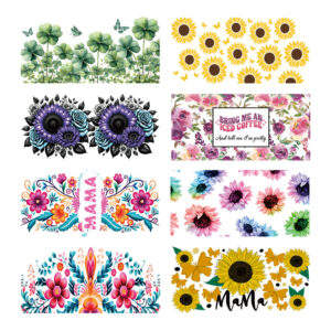 oly-f75e6f085d2dd7006f9f74385cdd7e65 Wholesale Colorful sunflower 16oz Cup UV DTF Wrap