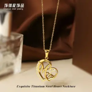 Gold Heart Necklace N0454G