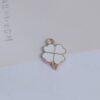 Wholesale Lucky Four-leaf Clover Oil Dropping Alloy Charms
