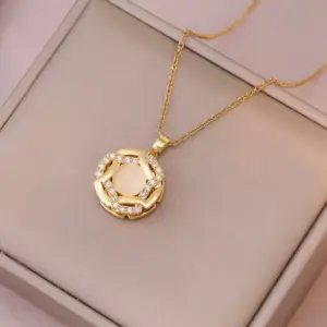 X0764 Gold Rotating Necklace