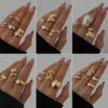 Wholesale Baroque Thread Exaggerated Open Ring