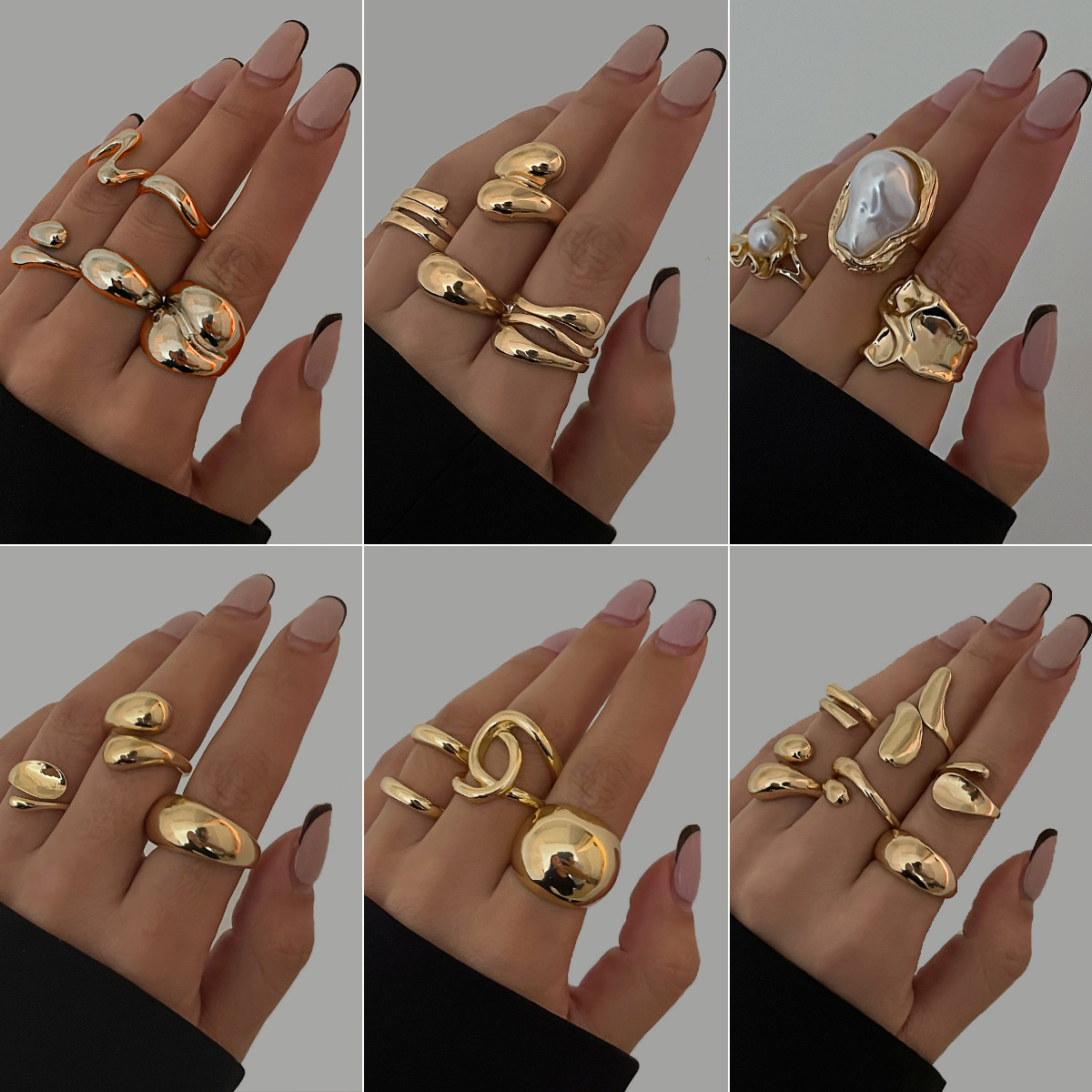 Wholesale Baroque Thread Exaerated Open Ring
