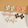 Wholesale Ion Plating (IP) Flower 304 Stainless Steel Casual Pastoral Simple Style Waterproof Non Tarnish Ear Studs