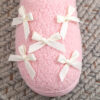 Wholesale Ins Popular Korean Style Bow Cotton Slippers for Girls, Cute and Warm Home Fur Slippers, Factory Ready Stock