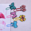 Wholesale Random 50pcs Cartoon bow student paper clip bookmark