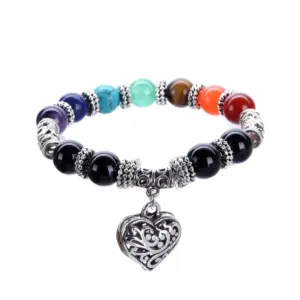 B2400-Peach Heart Pendant Style 2--10mm
