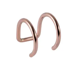 Rose Gold Double-Layer Ear Clip 1.2x8mm