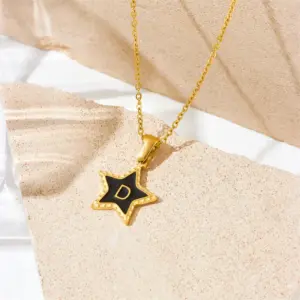 Letter D Gold Necklace