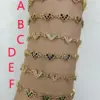Wholesale Jewelry Casual Simple Style Heart Shape Copper Zircon 18K Gold Plated Polishing Plating Bracelets Handmade Chain