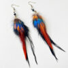 Wholesale Ethnic style feather crystal bead exotic earrings