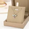 Wholesale 304 Stainless Steel Copper 18K Gold Plated K Gold Plated Inlay Heart Shape Wings Butterfly Zircon Pendant Necklace