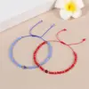 Wholesale Simple Style Geometric Natural Stone Knitting Drawstring Bracelets
