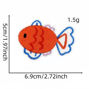 Small fish cloth stickers 3#