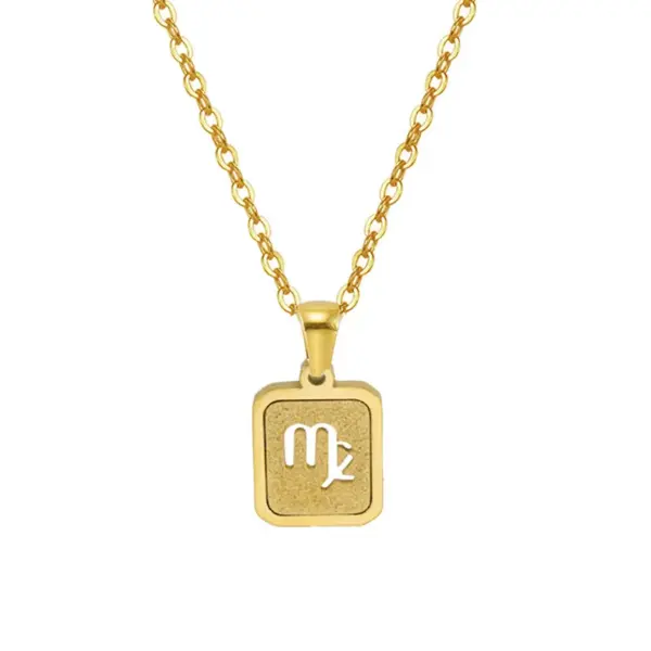 Wholesale Fashion Constellation Titanium Steel Necklace 1 Piece