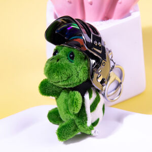 Colorful black three-level head + turtle / Hanging lobster clasp