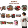 Wholesale Cross-border Rugby DTF Stamping DIY Printing Pattern Thermal Transfer White Ink Stamping Stickers in stock