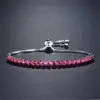 Wholesale Fashion Geometric Copper Inlay Zircon Bracelets 1 Piece