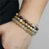 Wholesale Retro Geometric Natural Stone Beaded Bracelets
