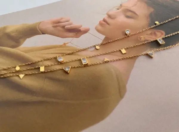 PVD Coated Real Gold Plated 18K Gold Heart 304 Stainless Steel Titanium Steel Waterproof Non Tarnish 304 Stainless Steel Titanium Steel Pendant Necklace