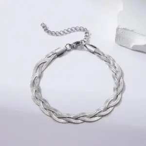 [8] Steel Color Three Layers Blade Chain