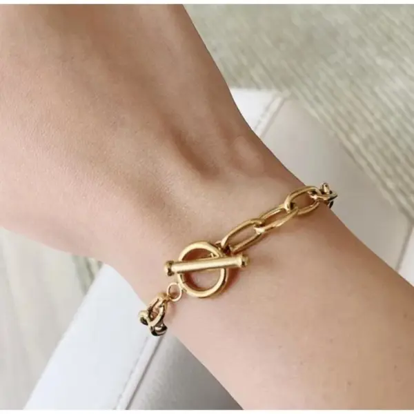 Fashion Lock 304 Stainless Steel Bracelets In Bulk