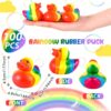 oly-f7f6547d6053ea96556626b53713390a Wholesale Cross-Border New Product Cute Rainbow Duck Swimming Pool Party Decoration Duck Desktop Ornaments Little Yellow Duck Holiday Gifts